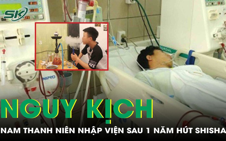 Nam thanh niên nhập viện vì xuất huyết não sau 1 năm hút shisha