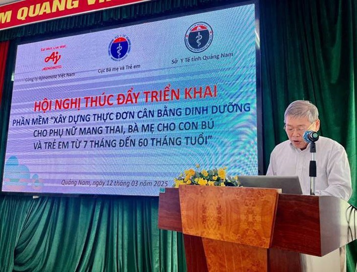 Quảng Nam giới thiệu Phần mềm xây dựng thực đơn cân bằng dinh dưỡng đến cán bộ y tế toàn tỉnh- Ảnh 1. Quảng Nam giới thiệu Phần mềm xây dựng thực đơn cân bằng dinh dưỡng đến cán bộ y tế toàn tỉnh- Ảnh 1.