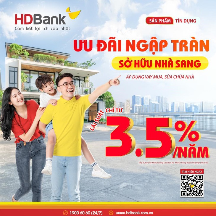 HDBank đồng hành cùng người trẻ: Sở hữu tổ ấm với lãi suất ưu đãi từ 3,5%, vay dài 50 năm- Ảnh 2.