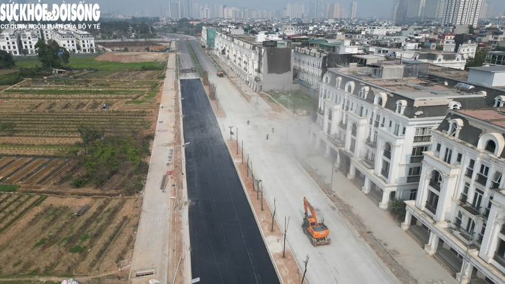 Tiến độ đường nối 2 quận Hà Nội trước hạn thông xe - Ảnh 3.