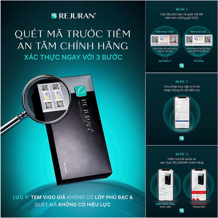 Cẩn trọng với Rejuran® giả gắn mác xách tay và cách nhận biết hàng chính hãng- Ảnh 3.