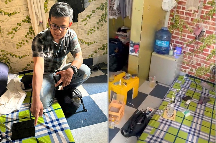 Bắt quả tang nhóm đối tượng sử dụng trái phép chất ma túy trong phòng trọ- Ảnh 1. Bắt quả tang nhóm đối tượng sử dụng trái phép chất ma túy trong phòng trọ- Ảnh 1.