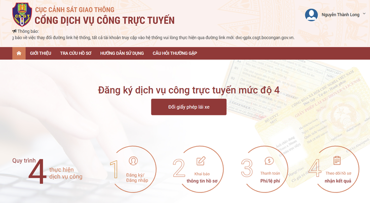 Ngày đầu vận hành trang thông tin điện tử cấp đổi GPLX mới có gì đặc biệt?- Ảnh 2.