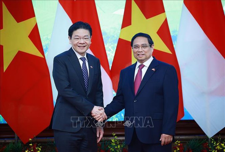 Thủ tướng Phạm Minh Chính hội đàm với Thủ tướng Singapore Lawrence Wong- Ảnh 2. Thủ tướng Phạm Minh Chính hội đàm với Thủ tướng Singapore Lawrence Wong- Ảnh 2.