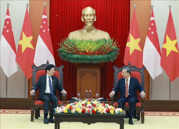 Tổng Bí thư Tô Lâm tiếp Thủ tướng Cộng hòa Singapore- Ảnh 2. Tổng Bí thư Tô Lâm tiếp Thủ tướng Cộng hòa Singapore- Ảnh 2.