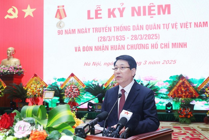 Chủ tịch nước: Dân quân tự vệ luôn là lực lượng có vị trí chiến lược quan trọng- Ảnh 3. Chủ tịch nước: Dân quân tự vệ luôn là lực lượng có vị trí chiến lược quan trọng- Ảnh 3.