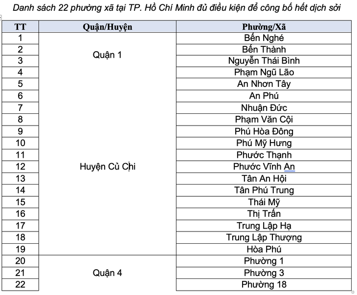 Sở Y tế TPHCM đề nghị công bố hết dịch sởi ở 22 phường, xã- Ảnh 2.