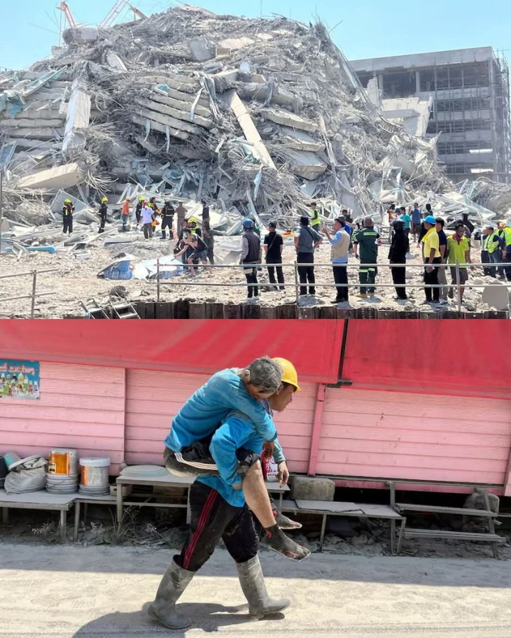Động đất ở Bangkok: Công nhân sống sót trong vụ sập cao ốc 30 tầng kể lại thảm kịch- Ảnh 1.