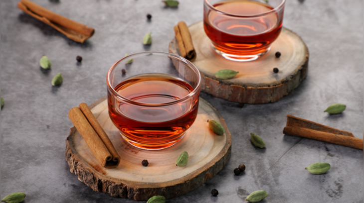Nước quế với bột tiêu đen
