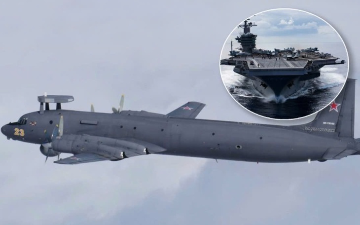 F-35C Mỹ áp sát Il-38N Nga trên bầu trời Thái Bình Dương