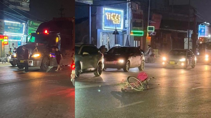 Va chạm với xe đầu kéo, 1 nữ sinh đi xe đạp tử vong tại chỗ- Ảnh 2.