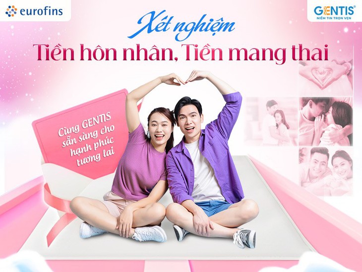 GENTIS ra mắt các gói xét nghiệm tiền hôn nhân, tiền mang thai- Ảnh 1. GENTIS ra mắt các gói xét nghiệm tiền hôn nhân, tiền mang thai- Ảnh 1.