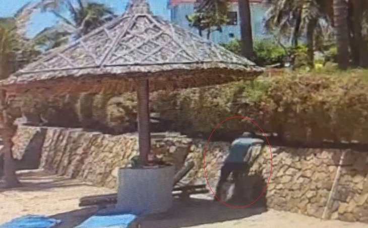 Hình ảnh trích xuất từ camera Resort xác định đối tượng nghi vấn. Ảnh: CACC