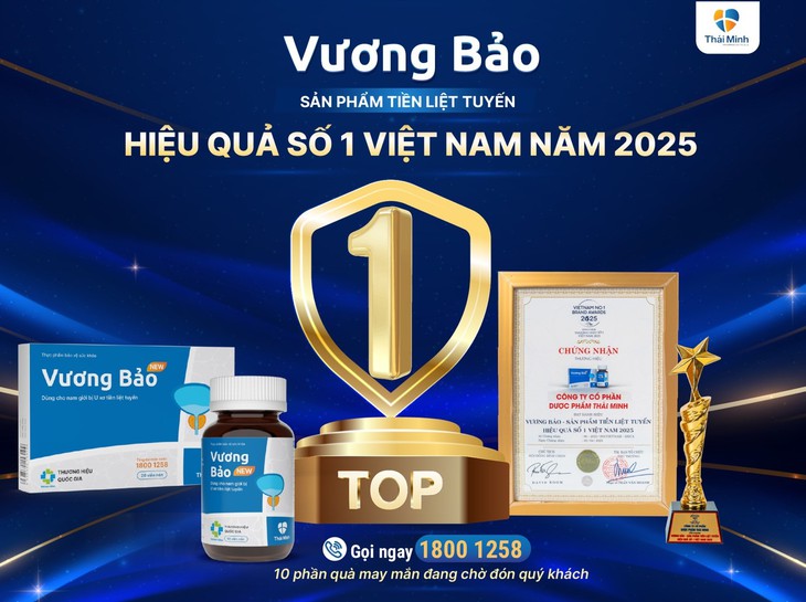 Vương Bảo được vinh danh là 'Sản phẩm tiền liệt tuyến hiệu quả số 1 Việt Nam' năm 2025- Ảnh 3. Vương Bảo được vinh danh là 'Sản phẩm tiền liệt tuyến hiệu quả số 1 Việt Nam' năm 2025- Ảnh 3.
