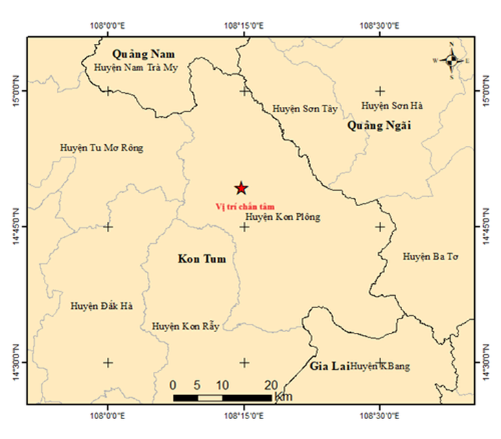 Lại xảy ra 2 trận động đất ở Kon Tum- Ảnh 2.