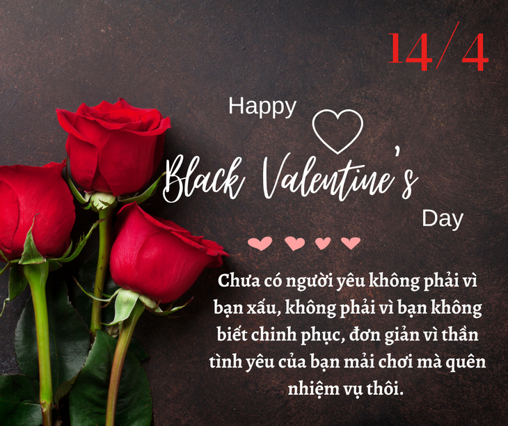 Những mẫu thiệp Valentine 14/4 - Valentine đen đẹp nhất- Ảnh 1.