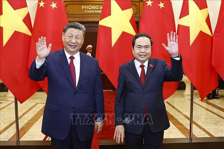 Chủ tịch Quốc hội Trần Thanh Mẫn hội kiến Tổng Bí thư, Chủ tịch nước Trung Quốc Tập Cận Bình- Ảnh 1.
