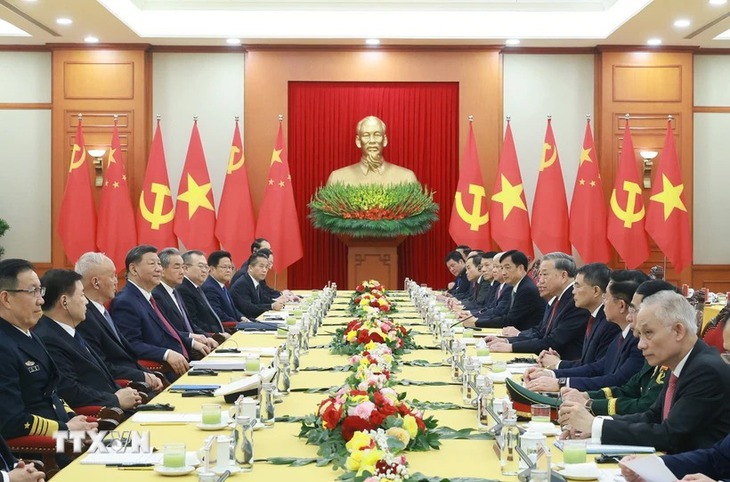 Tổng Bí thư Tô Lâm hội đàm với Tổng Bí thư, Chủ tịch nước Trung Quốc- Ảnh 1. Tổng Bí thư Tô Lâm hội đàm với Tổng Bí thư, Chủ tịch nước Trung Quốc- Ảnh 1.