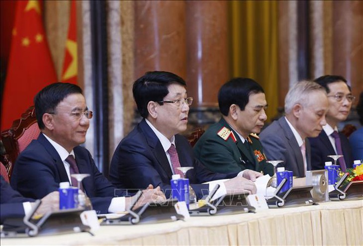 Chủ tịch nước Lương Cường hội đàm với Tổng Bí thư, Chủ tịch nước Trung Quốc Tập Cận Bình- Ảnh 3. Chủ tịch nước Lương Cường hội đàm với Tổng Bí thư, Chủ tịch nước Trung Quốc Tập Cận Bình- Ảnh 3.