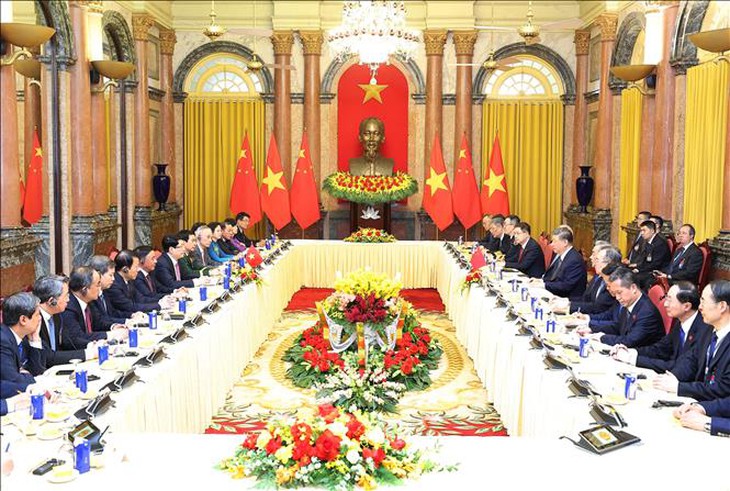 Chủ tịch nước Lương Cường hội đàm với Tổng Bí thư, Chủ tịch nước Trung Quốc Tập Cận Bình- Ảnh 6. Chủ tịch nước Lương Cường hội đàm với Tổng Bí thư, Chủ tịch nước Trung Quốc Tập Cận Bình- Ảnh 6.