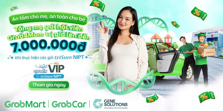 Gene Solutions và Grab Việt Nam hợp tác ra mắt chương trình mang đến nhiều 'đặc quyền' cho mẹ bầu- Ảnh 1.