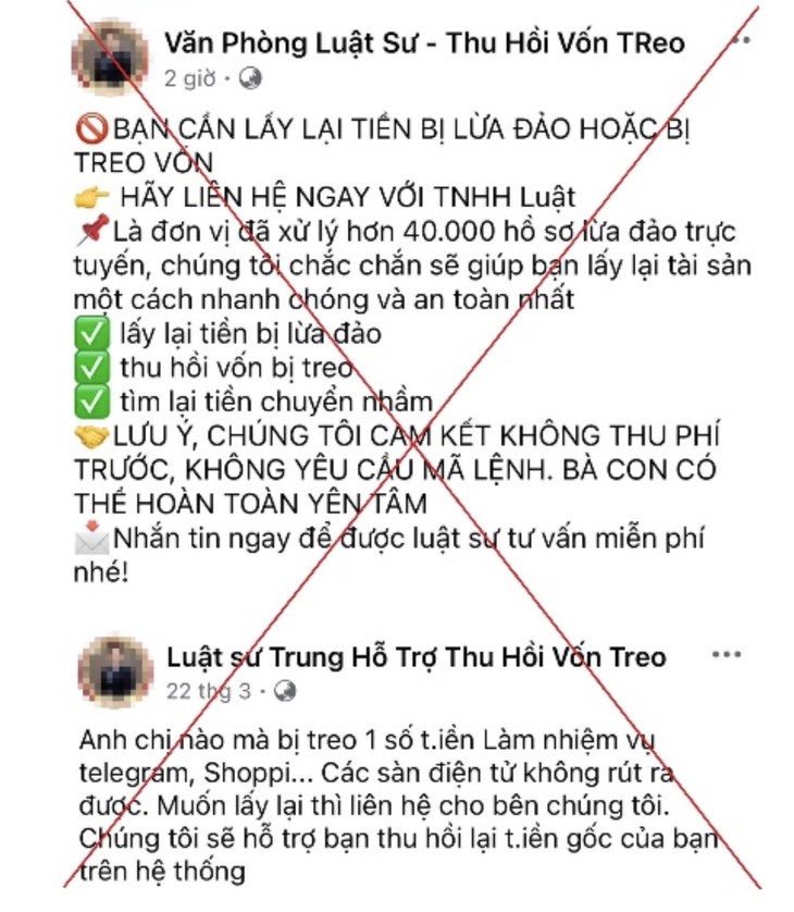 Nhờ luật sư 'dởm' trên mạng lấy lại tiền, người phụ nữ mất thêm hàng trăm triệu đồng- Ảnh 1.