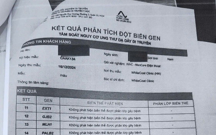 Chuyển công an điều tra vụ WhiteCoat Việt Nam giả mạo giấy xét nghiệm tầm soát ung thư