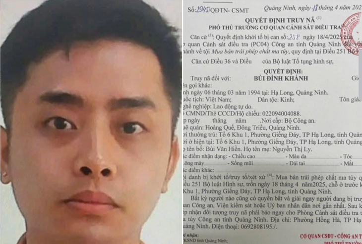 Công an Phú Thọ cảnh báo người dân về đối tượng truy nã Bùi Đình Khánh có khả năng đang ở địa bàn- Ảnh 1. Công an Phú Thọ cảnh báo người dân về đối tượng truy nã Bùi Đình Khánh có khả năng đang ở địa bàn- Ảnh 1.