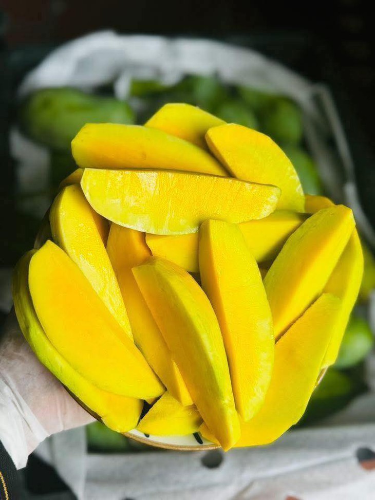 Xoài hạt lép bán đầy thị trường giá hơn chục nghìn/kg, tiểu thương tiêu thụ vài tạ mỗi ngày- Ảnh 8. Xoài hạt lép bán đầy thị trường giá hơn chục nghìn/kg, tiểu thương tiêu thụ vài tạ mỗi ngày- Ảnh 8.