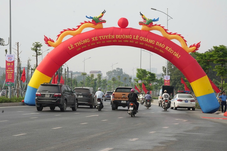 Chính thức thông xe đường nối 2 quận Hà Nội - Ảnh 2.