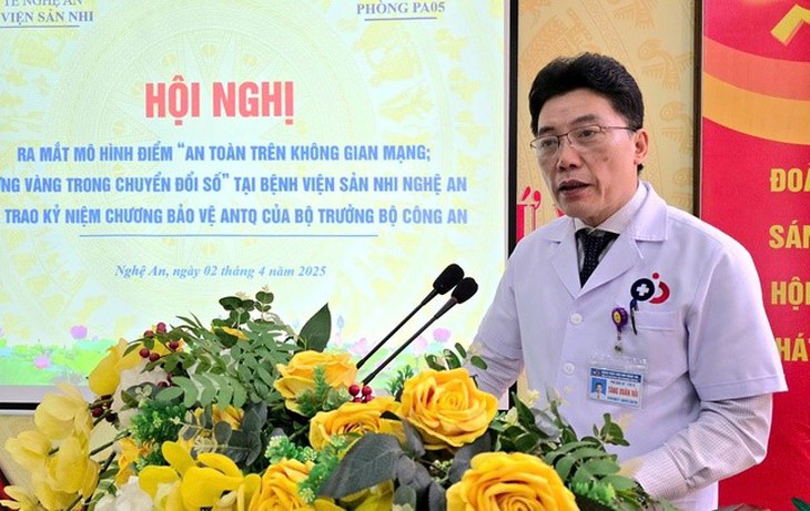 Ra mắt mô hình điểm 'An toàn trên không gian mạng, vững vàng trong chuyển đổi số' tại Bệnh viện Sản Nhi Nghệ An- Ảnh 1.