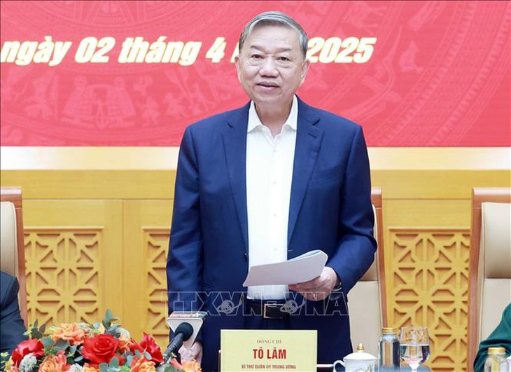 Tổng Bí thư Tô Lâm chủ trì Hội nghị Quân ủy Trung ương lần thứ mười ba- Ảnh 2.
