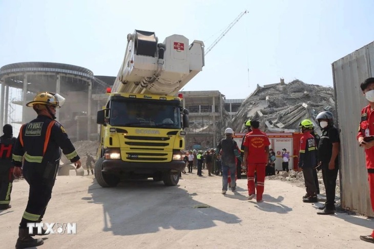 Thái Lan: Bắt giữ 4 nghi phạm liên quan vụ tòa nhà bị sập trong trận động đất cuối tháng 3- Ảnh 1.