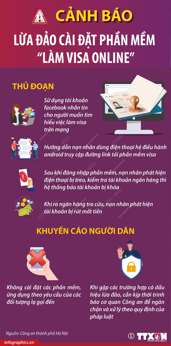 Cảnh báo lừa đảo cài đặt phần mềm 'làm visa online'- Ảnh 1.