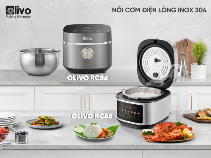 Olivo ra mắt nồi cơm điện lòng inox 304 an toàn cho sức khỏe- Ảnh 2.