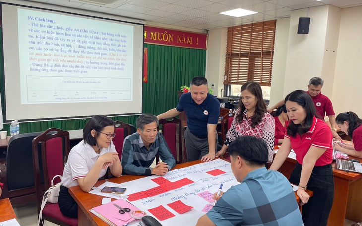 Tăng cường năng lực cộng đồng ứng phó thiên tai cho cán bộ Hội Chữ thập đỏ