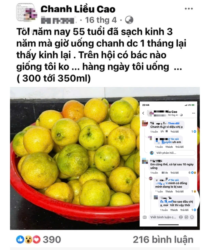 Mãn kinh uống nước cốt chanh liều cao có kinh trở lại - 'hồi xuân' hay cảnh báo bất thường?- Ảnh 1. Mãn kinh uống nước cốt chanh liều cao có kinh trở lại - 'hồi xuân' hay cảnh báo bất thường?- Ảnh 1.