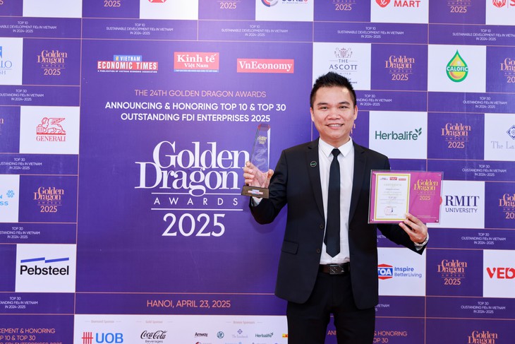 Herbalife Việt Nam được vinh danh Top 50 Doanh Nghiệp FDI Tiêu Biểu tại Việt Nam tại Giải thưởng Rồng Vàng 2025- Ảnh 2. Herbalife Việt Nam được vinh danh Top 50 Doanh Nghiệp FDI Tiêu Biểu tại Việt Nam tại Giải thưởng Rồng Vàng 2025- Ảnh 2.