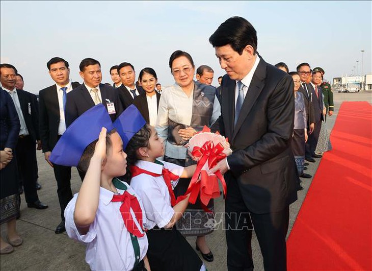Chủ tịch nước Lương Cường kết thúc tốt đẹp chuyến thăm cấp Nhà nước tới Lào- Ảnh 1. Chủ tịch nước Lương Cường kết thúc tốt đẹp chuyến thăm cấp Nhà nước tới Lào- Ảnh 1.