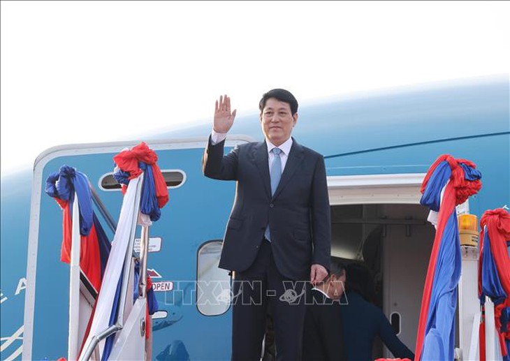 Chủ tịch nước Lương Cường kết thúc tốt đẹp chuyến thăm cấp Nhà nước tới Lào- Ảnh 3. Chủ tịch nước Lương Cường kết thúc tốt đẹp chuyến thăm cấp Nhà nước tới Lào- Ảnh 3.