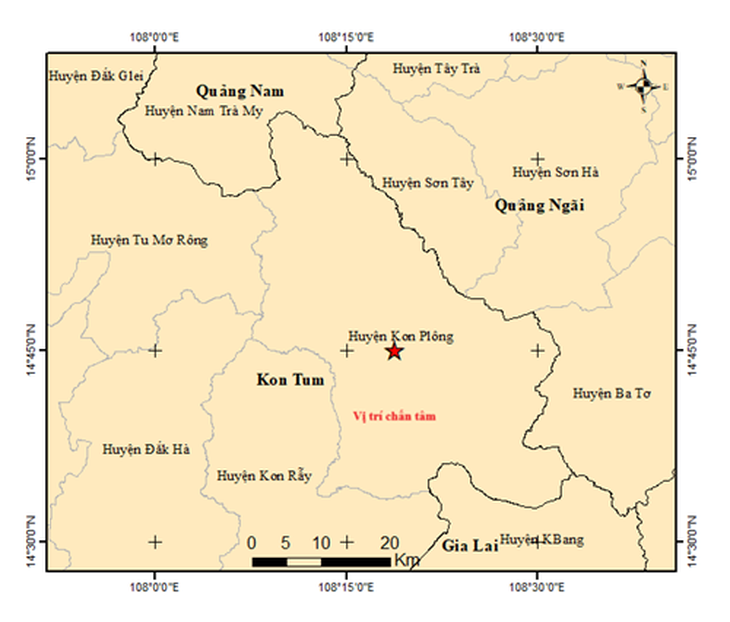 Sáng nay Kon Tum động đất mạnh 3.1 độ- Ảnh 2. Sáng nay Kon Tum động đất mạnh 3.1 độ- Ảnh 2.
