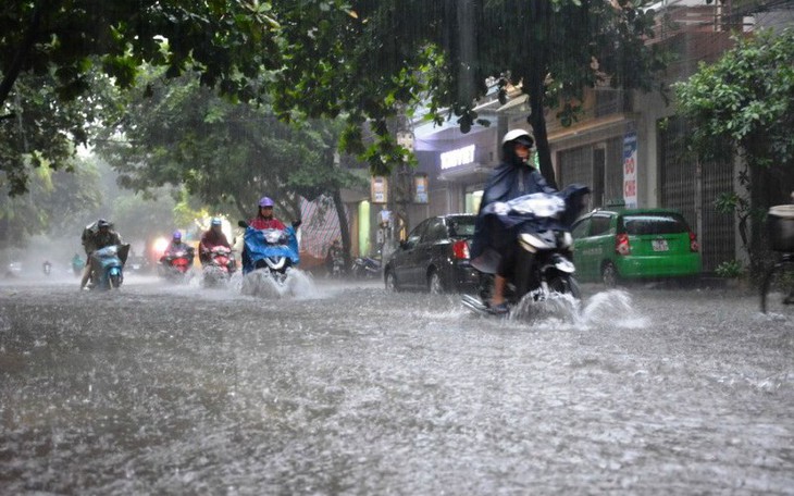 Nhiều khu vực có mưa dông vào chiều và tối