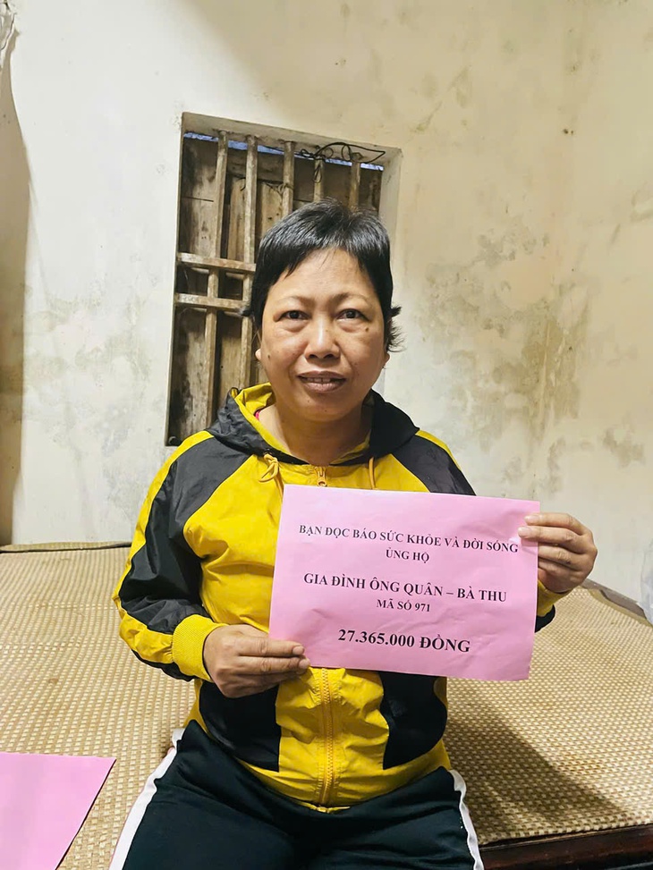 Gần 28 triệu đồng đến với gia đình chồng tàn tật chăm vợ ung thư- Ảnh 1. Gần 28 triệu đồng đến với gia đình chồng tàn tật chăm vợ ung thư- Ảnh 1.