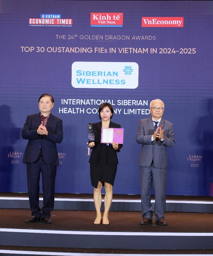 Công ty Siberian Health Quốc tế được vinh danh Top 30 doanh nghiệp FDI tiêu biểu tại Giải thưởng Rồng vàng 2025- Ảnh 1.