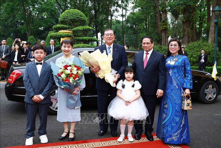 Thủ tướng Phạm Minh Chính chủ trì Lễ đón Thủ tướng Nhật Bản và Phu nhân thăm chính thức Việt Nam- Ảnh 7.