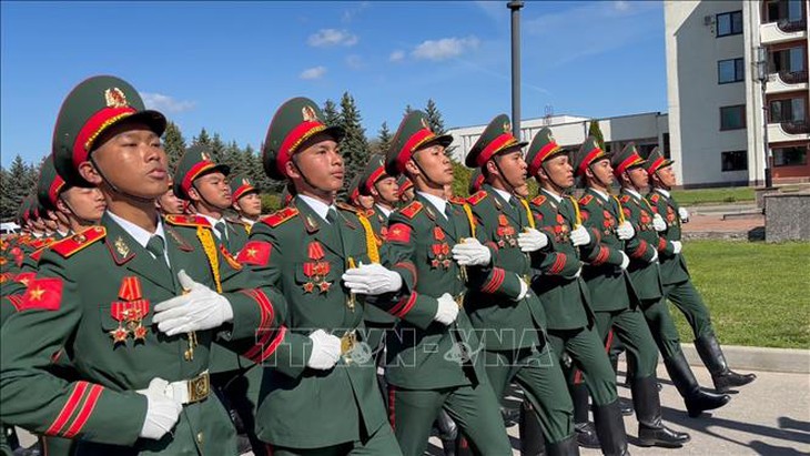 80 năm Chiến thắng phát xít: Vững bước chân Bộ đội Cụ Hồ trên Quảng trường Đỏ- Ảnh 1. 80 năm Chiến thắng phát xít: Vững bước chân Bộ đội Cụ Hồ trên Quảng trường Đỏ- Ảnh 1.