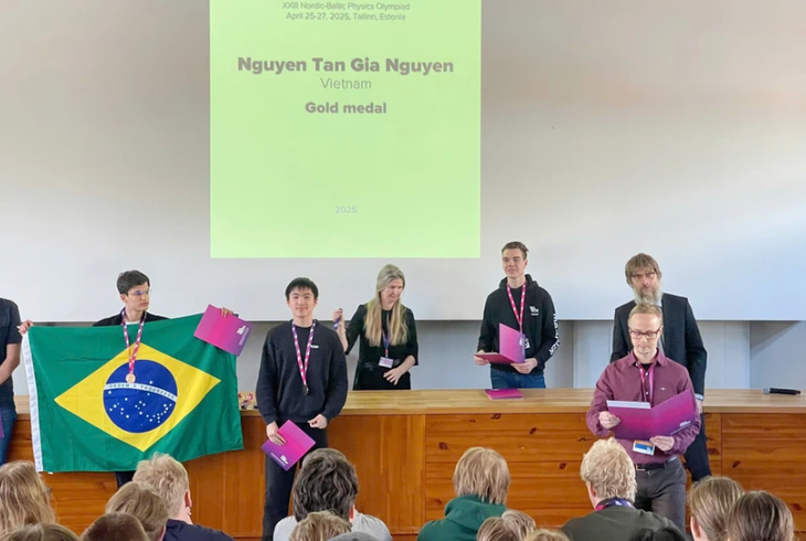 Học sinh Việt Nam 'ẵm' 4 huy chương danh giá tại Olympic Vật lý Bắc Âu - Baltic- Ảnh 1.