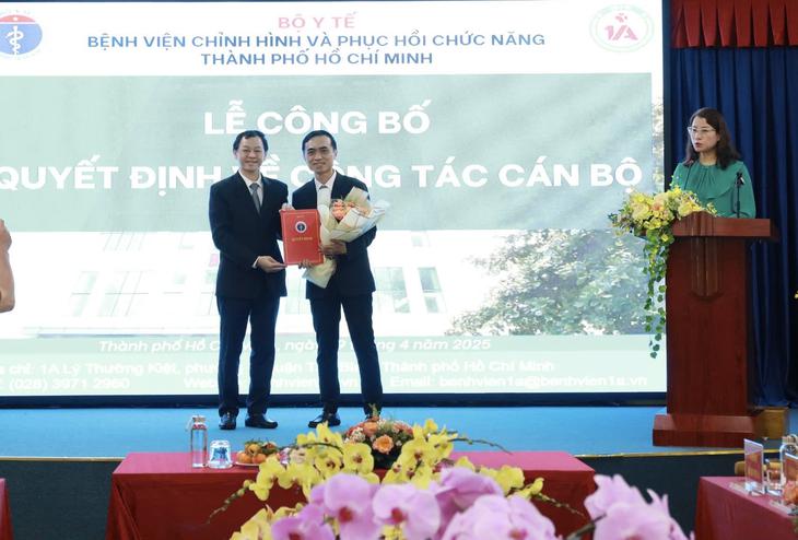 Bộ Y tế bổ nhiệm lãnh đạo Bệnh viện Chỉnh hình & Phục hồi chức năng TPHCM- Ảnh 1.
