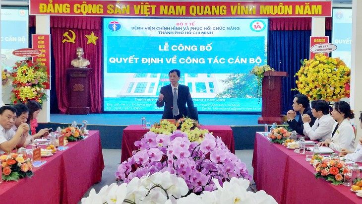 Bộ Y tế bổ nhiệm lãnh đạo Bệnh viện Chỉnh hình & Phục hồi chức năng TPHCM- Ảnh 3.