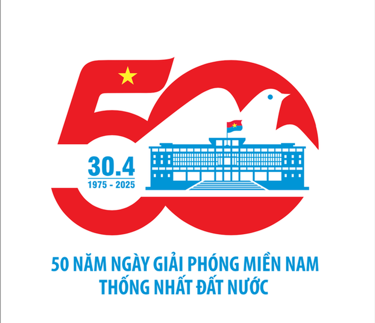 Công bố biểu trưng Kỷ niệm 50 năm Ngày Giải phóng miền Nam thống nhất đất nước- Ảnh 1.